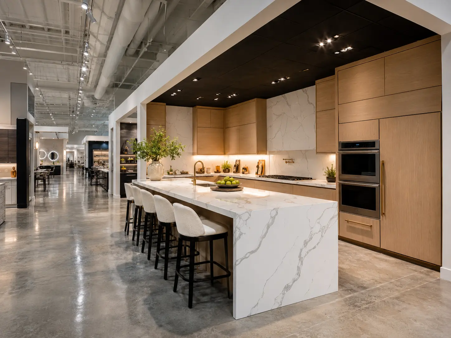 Kitchen remodeling Sarasota — full kitchen display at CMK Design Studio Clark Road