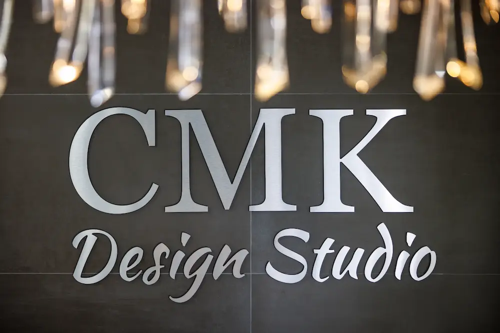 Bathroom remodeling Sarasota — tile and fixture display at CMK Design Studio