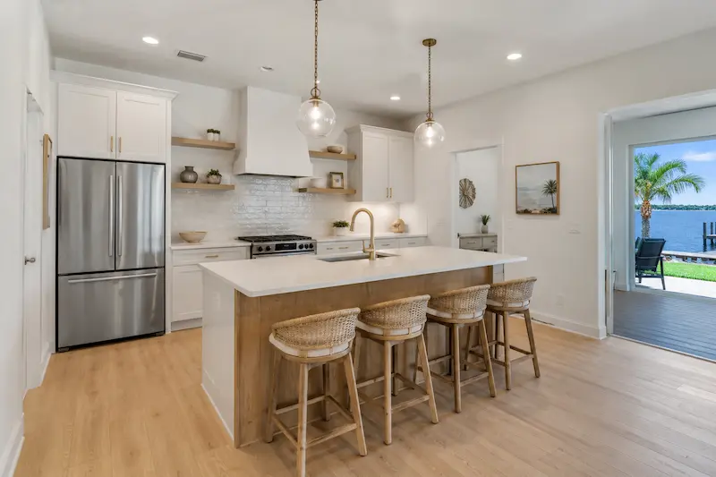 Open-concept kitchen remodel in a Clearwater home by CMK Construction